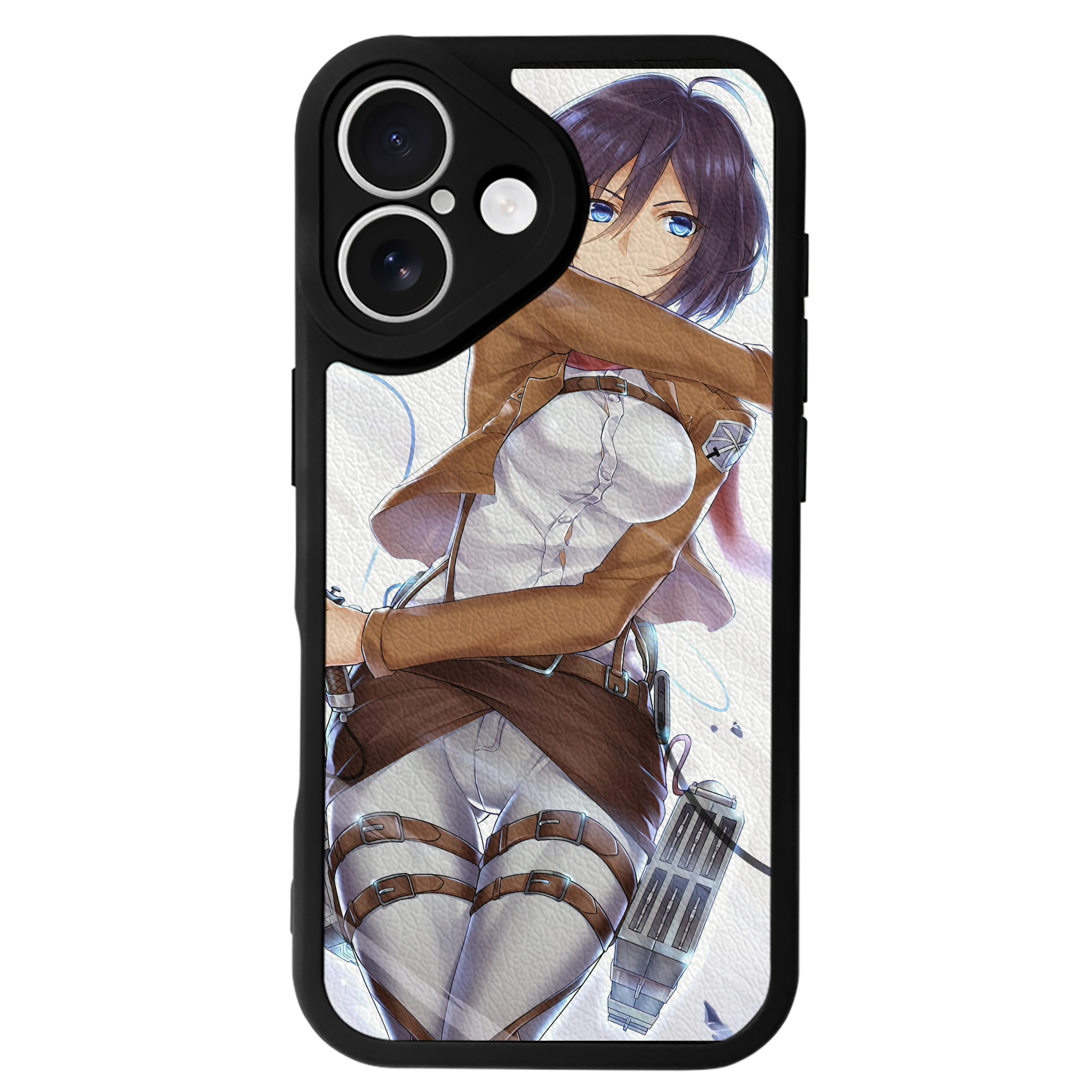 （画像用） 進撃の巨人 Attack on Titan 【iPhone 16シリーズ対応】シリコンスマホケース（レザー調） 材質：シリコン
